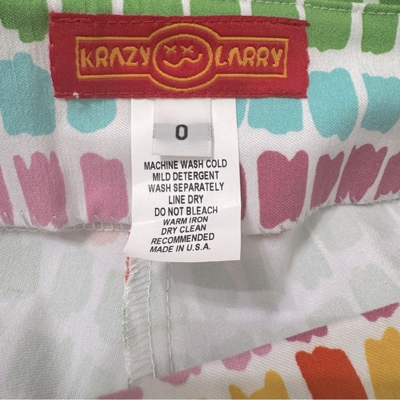 Krazy Larry MultiColor‎ Pants Sz 0 - Picture 6 of 7